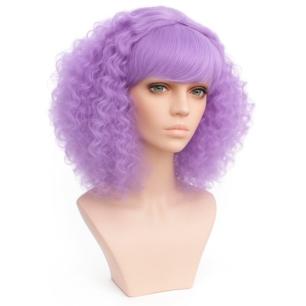HIGH QUALITY Arda Wig – Nicki in Lavender Purple 💜 Cosplay & Halloween Ready!
